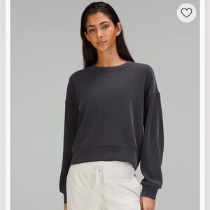 lululemon softstreme perfectly oversized cropped crew